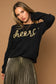 Black/Gold Cheers Holiday Sweater Sweater