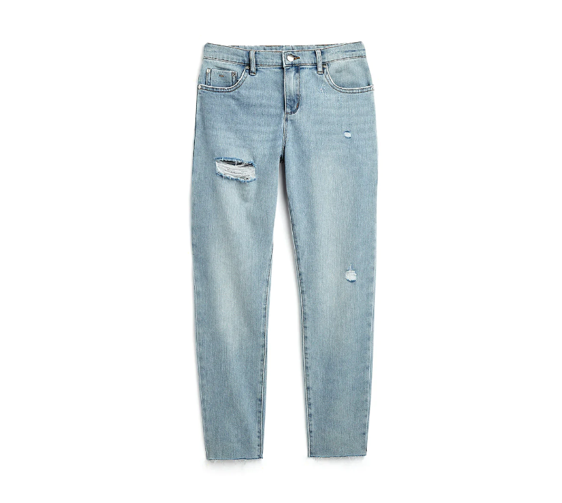 Tractr Girl Weekender Jean with Destruction Jeans