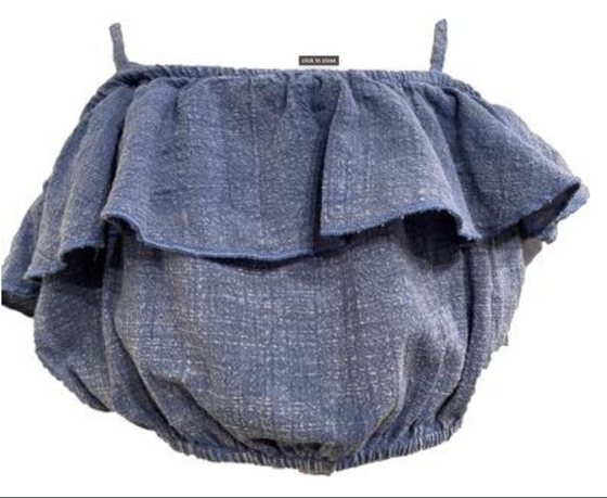 Vintage Havana Girl Washed Texture Ruffle Tube Top - [product_category], Minx Boutique-Southbury