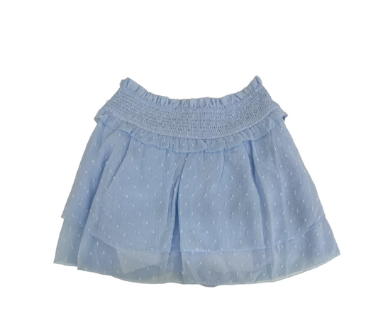 KatieJ NYC Junior Bailee Skort in Baby Blue skirt