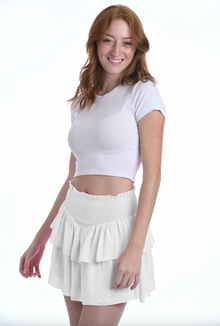  KatieJ NYC Juniors White Brooke Skirt - [product_category], Minx Boutique-Southbury