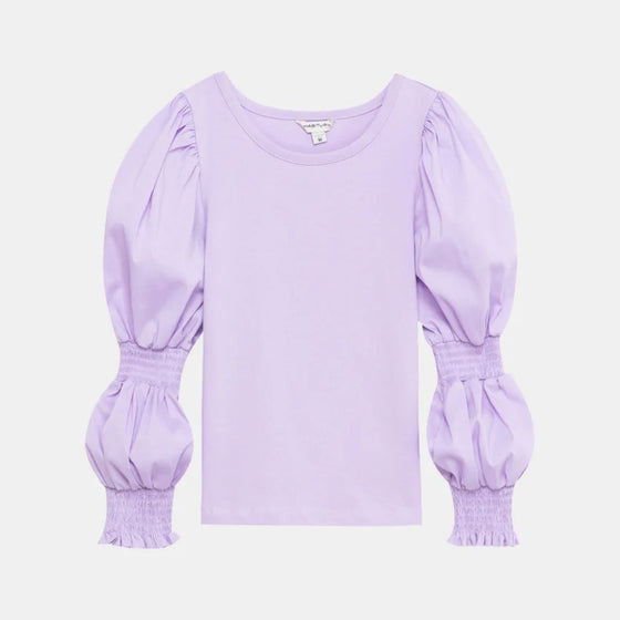 Lilac Long Sleeve Cotton Top - [product_category], Minx Boutique-Southbury