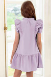 Tie Neck Flutter Sleeve Dress - [product_category], Minx Boutique-Southbury