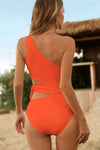 Cutout Tied One Shoulder Swimwear - [product_category], Minx Boutique-Southbury