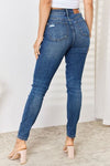 Judy Blue Full Size High Waist Distressed Slim Jeans - [product_category], Minx Boutique-Southbury