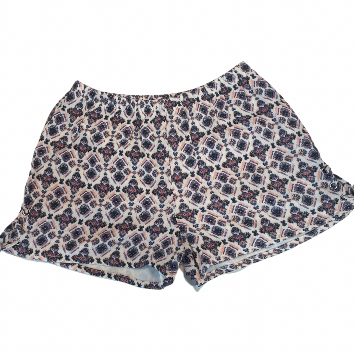Tween/Girls Geometric Pattern Shorts with side ties short