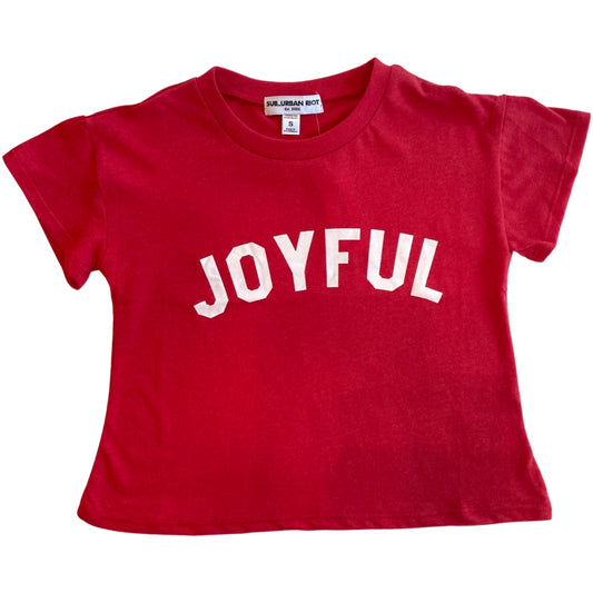 Joyful Cropped TShirt - Girls