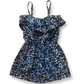 Molly Bracken Girls Navy Marine Woven Shorts Romper Romper