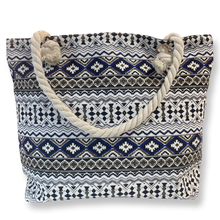  Navy Aztec Print Tote Bag - [product_category], Minx Boutique-Southbury
