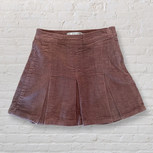 Tractr Girl Brown Corduroy Tennis Skirt skirt