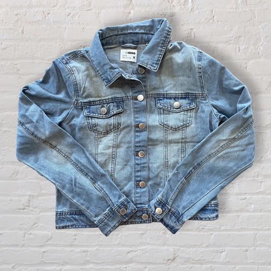 Womens Fitted Jean Jacket - Medium Wash
