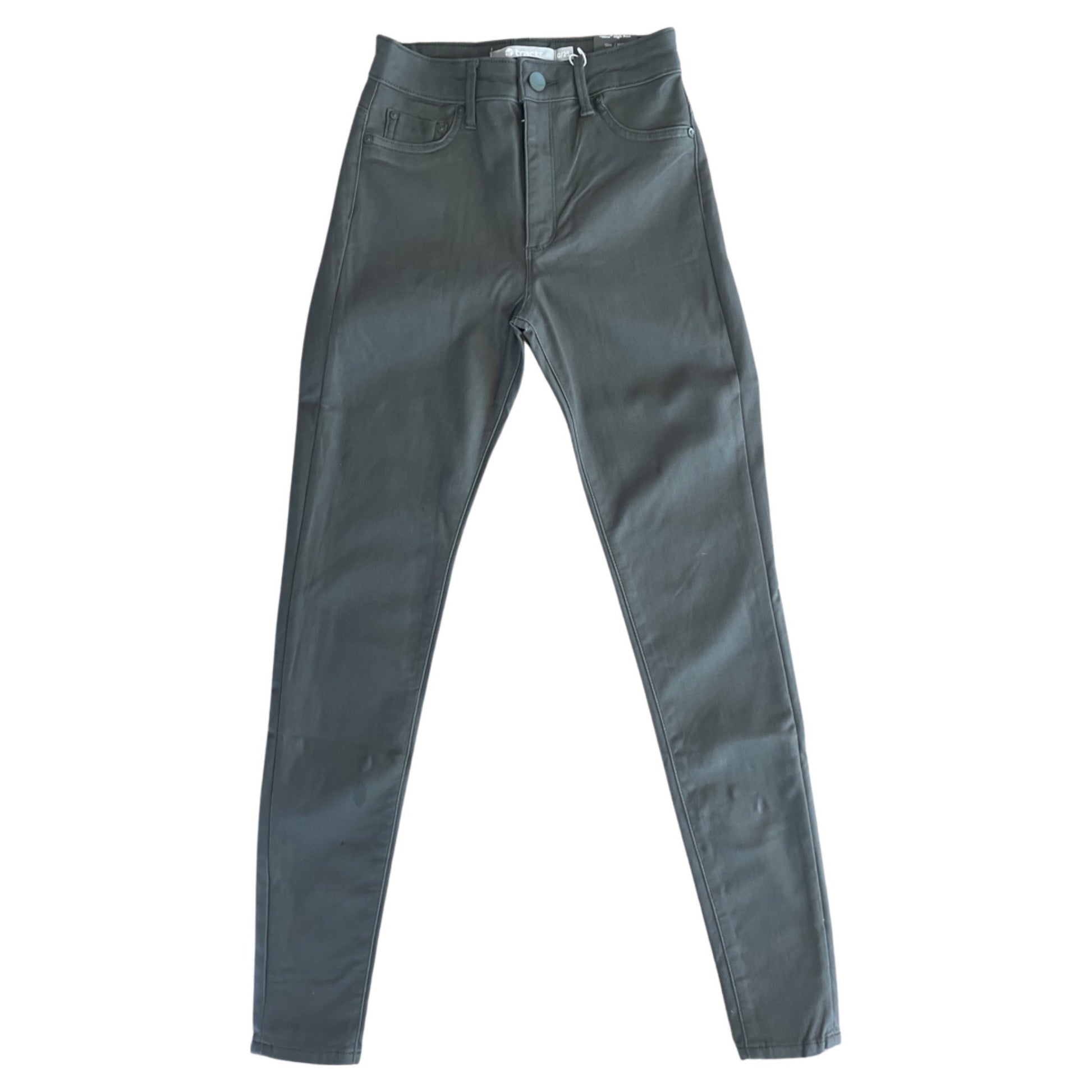 Tractr's Nina High Waist Skinny in Olive Pants