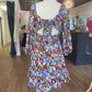 Floral Print Tie Back Mini Dress Dress