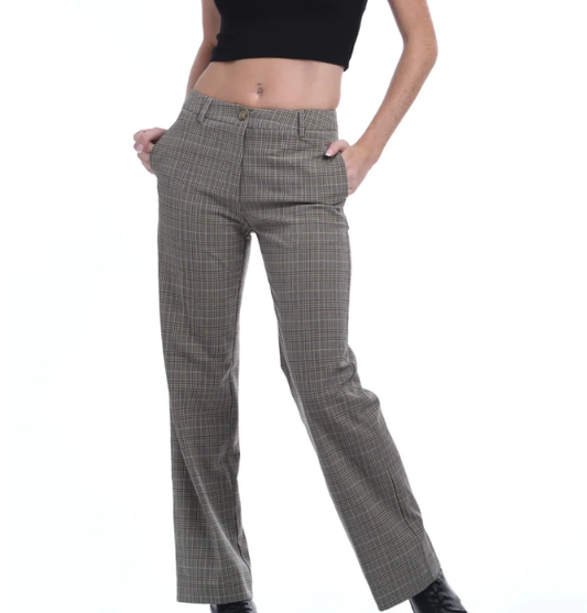 KatieJ NYC Juniors Blake Plaid Ankle Length Pants Pants